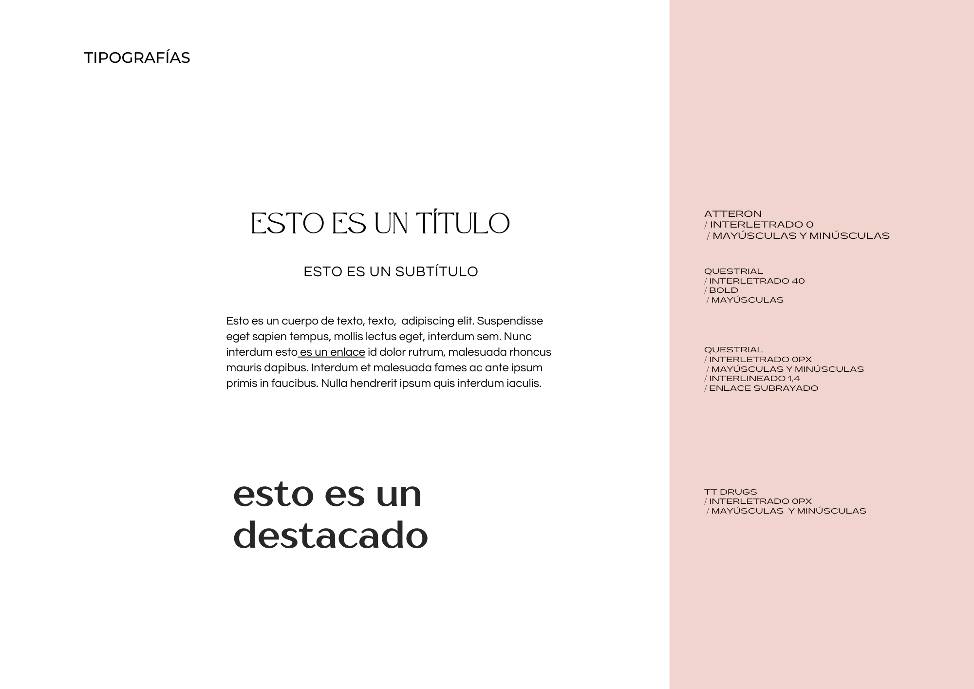 Tipografías de la marca